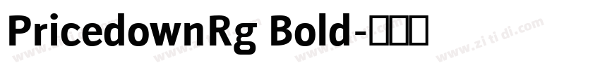 PricedownRg Bold字体转换